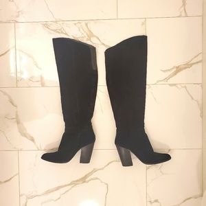 Design Lab Black Suede Boots